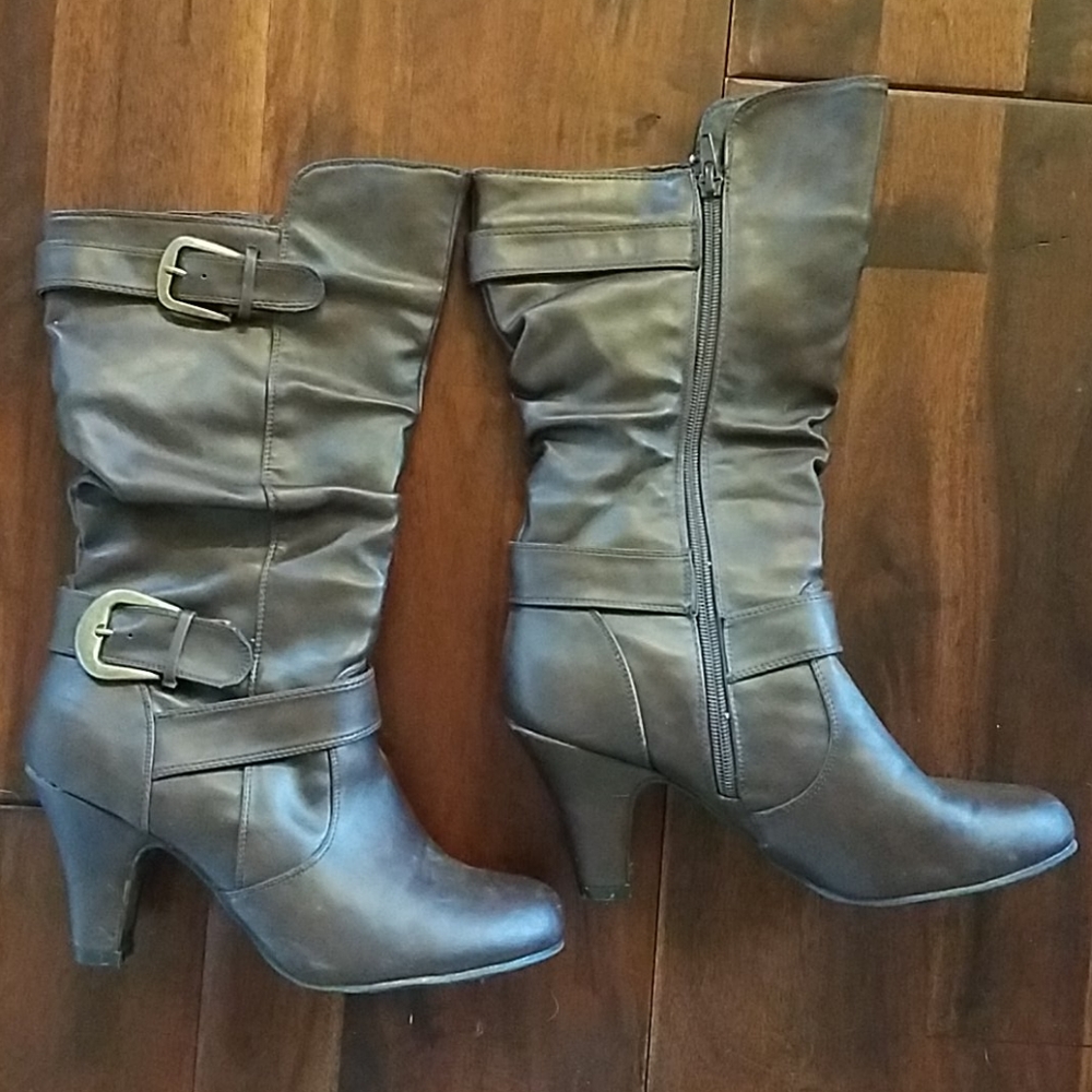 Brown Calf Booties